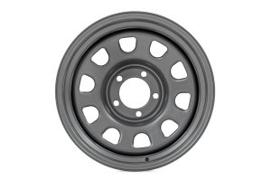 Jeep Grand Cherokee Steel Wheel - Rough Country - 10-slot D-window Design - Gray - '93-'98